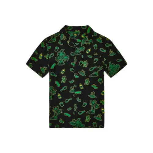 Vans Shirts Men's Dark Green Lapel Moderate