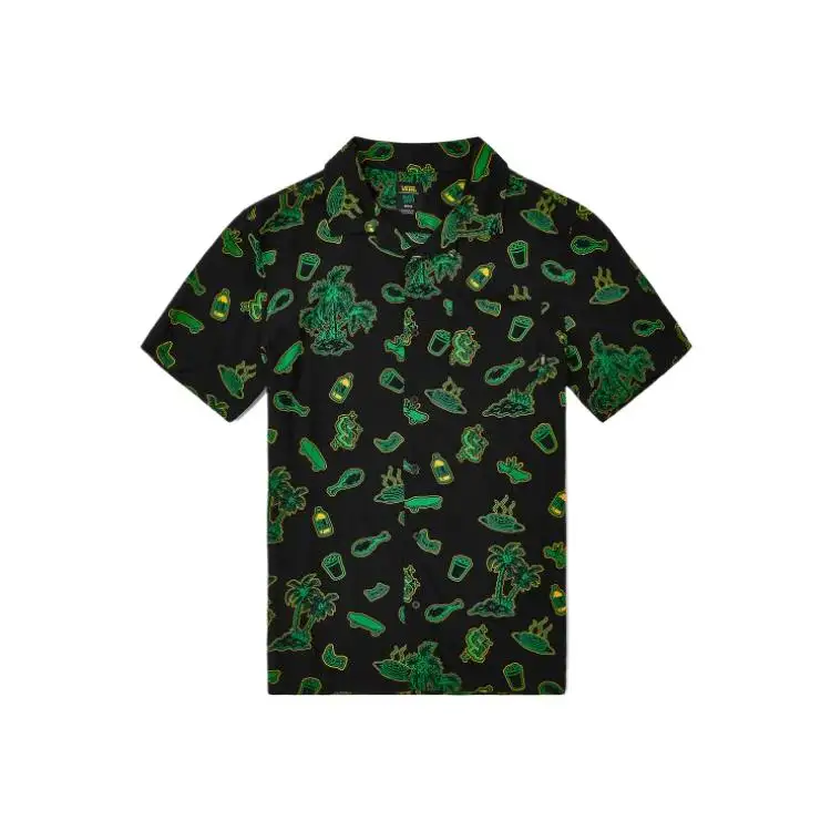 Vans Shirts Men's Dark Green Lapel Moderate