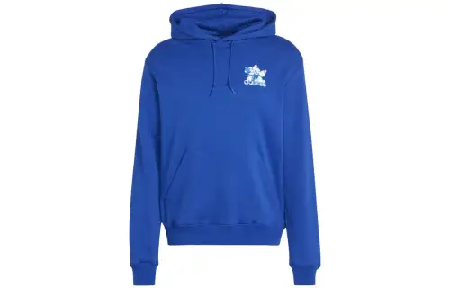 Adidas Originals Trefoil Sweatshirts Men's Blue Hooded Moderate Other
