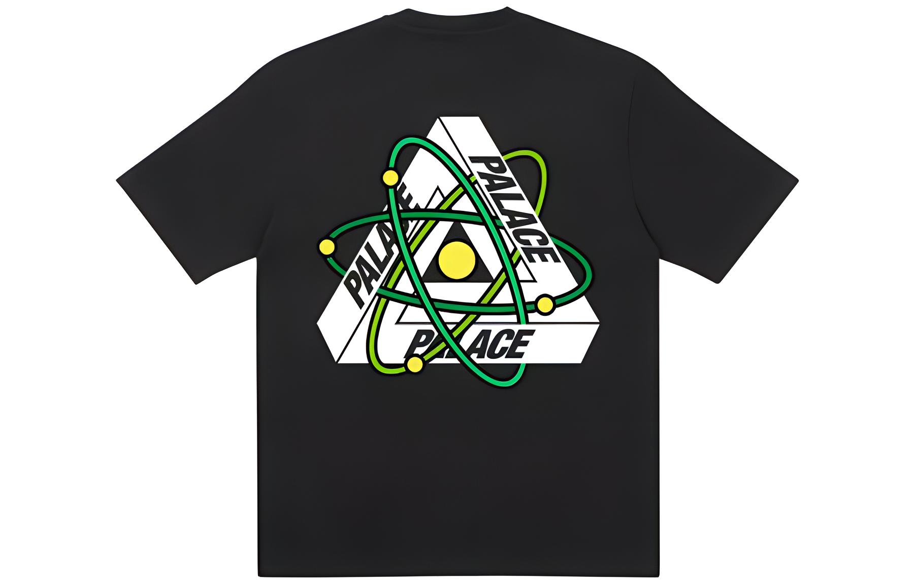 Мужская футболка Palace PALACE FW22 Tri-Atom T-Shirt Black (черная)