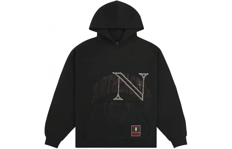 Travis Scott X Mitchell & Ness Northeastern Huskies Overlap Pullover Hoodie