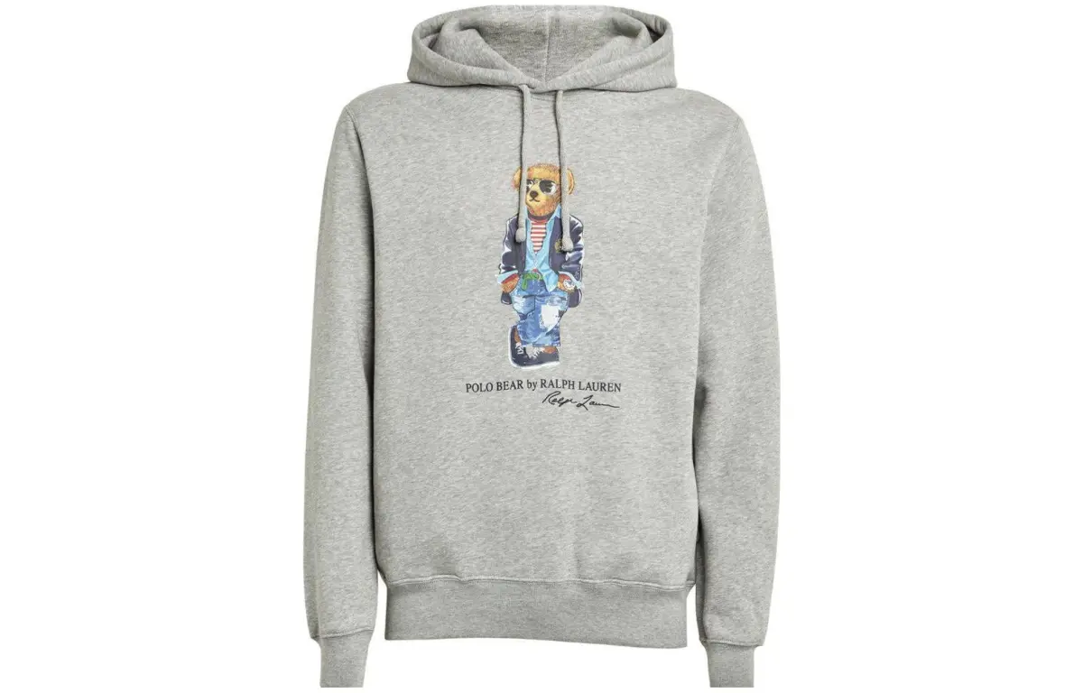 【Previous Season】Polo Bear-motif drawstring hoodie