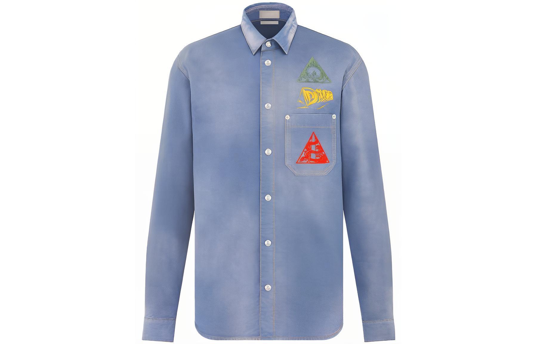 Dior Buttoned Long-Sleeved Denim Shirt