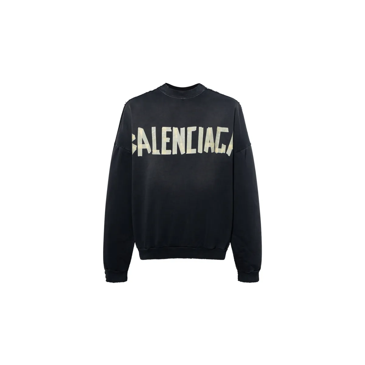 Balenciaga SS24 Sweatshirt Unisex Loose Fit Black