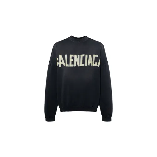 Balenciaga SS24 Sweatshirt Unisex Loose Fit Black