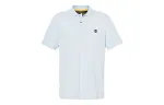 Timberland Polo Shirts Men's Light Blue Polo Collar Moderate Straight Fit