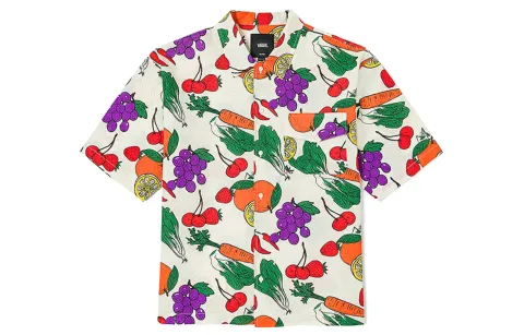 Vans Shirts Unisex Ecru Lapel Moderate