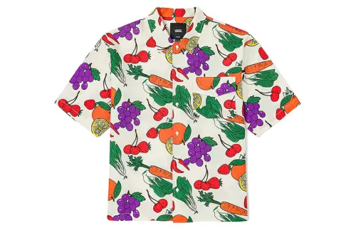 Vans Shirts Unisex Ecru Lapel Moderate Shirt