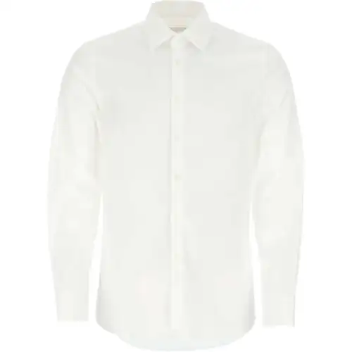 Prada Long-Sleeved Poplin Shirt