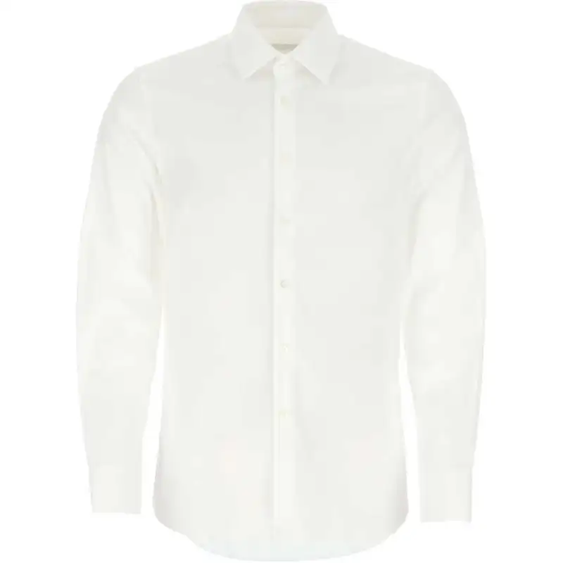Prada Long-Sleeved Poplin Shirt