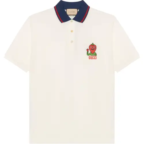 【Previous Season】embroidered-strawberry polo shirt