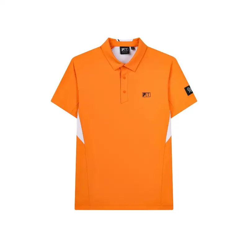 FILA Golf Polo Shirt Men's Neon Prosperity Orange
