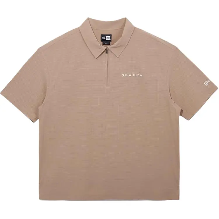 New Era Polo Shirts Unisex Khaki Lapel Moderate