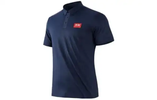 ANTA Variety Training Collection Polo Shirts Men's Midnight Blue Polo Collar Moderate Straight Fit