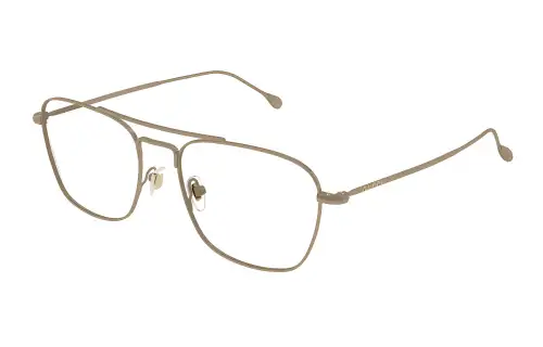 logo-engraved square-frame glasses