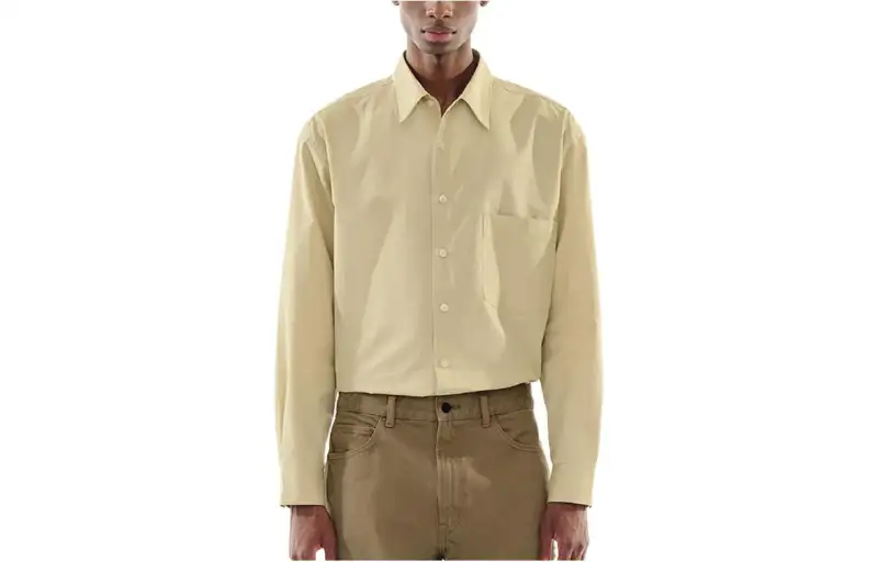 UNIQLO Shirts Men's Khaki Lapel Moderate Other