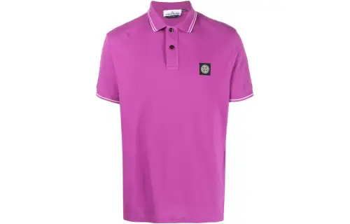 STONE ISLAND Compass-patch Polo Shirt