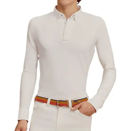 HERMES FW22 Polo Shirt Men's White