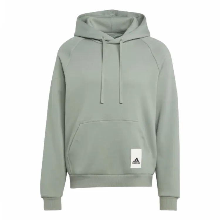 Adidas Sweatshirts Men's Green Hooded Moderate Regular