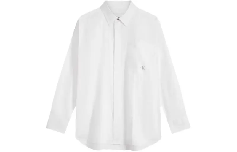 CALVIN KLEIN Shirt Men's Moon White