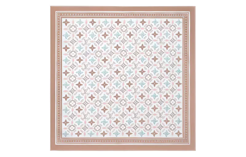 LOUIS VUITTON Monogram Scarves Women's Light Umber