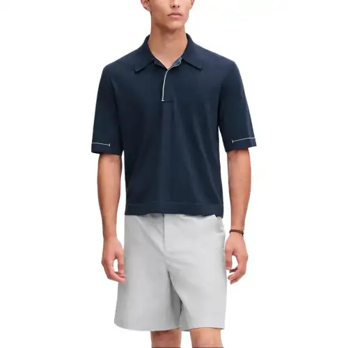 HERMES SS25 Polo Shirt Men's Ocean