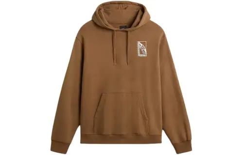 Vans VD Box Sweatshirts Men's Brown Hooded Moderate Regular