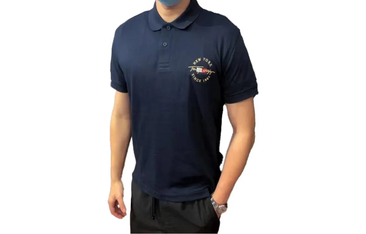 Tommy Hilfiger Polo Shirt Men's Navy Blue