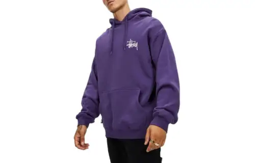 Stussy Sweatshirts Men's Purple Hooded Moderate Other