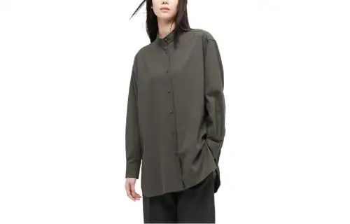 UNIQLO U Collection Shirts Unisex Jasper Stand Collar Moderate Other