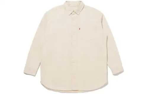 Levis Shirts Men's White Lapel Moderate Other
