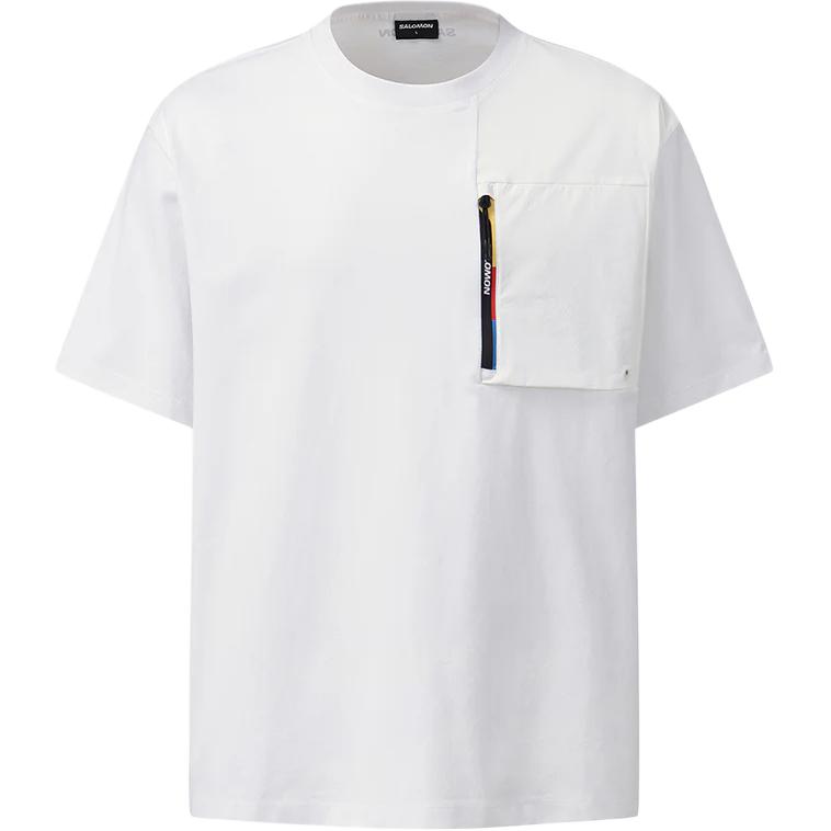 Мужская футболка Salomon UNI RACE FLAG (белая)
