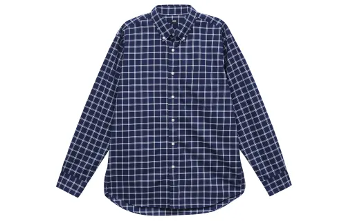 UNIQLO Shirts Unisex Navy Blue Polo Collar Moderate Other