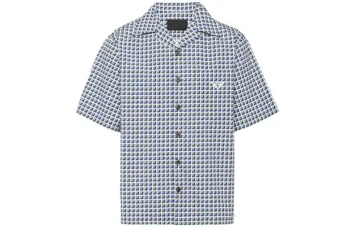 PRADA Shirts Men's Blue Moderate