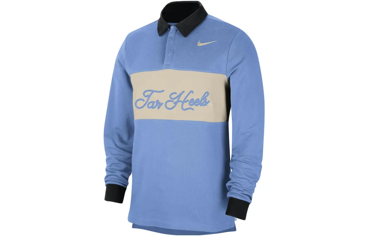 Nike Polo Shirts Men's Blue Polo Collar Moderate Straight Fit
