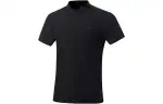 Li Ning Fitness Series Polo Shirts Men's Black Polo Collar Moderate Straight Fit