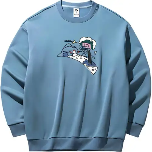 Anta Sports Life Collection Sweatshirt Unisex Sky Blue