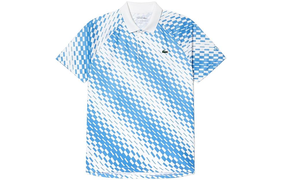 LACOSTE x NUOWAKEDEYUEKEWEIQI Polo Shirt Men's Light Blue/White