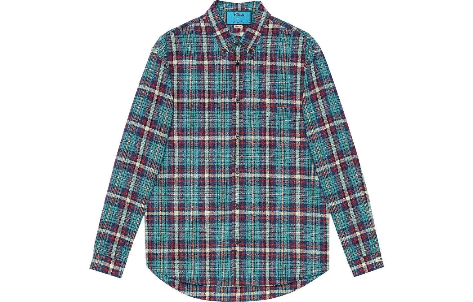 GUCCI Gucci, Disney, cartoon blue shirt, with embroidery