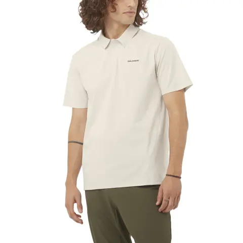 SALOMON Quick Dry T Shirts Men's Ecru
