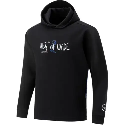 Li Ning Sweatshirts Unisex Black Hooded Moderate Regular