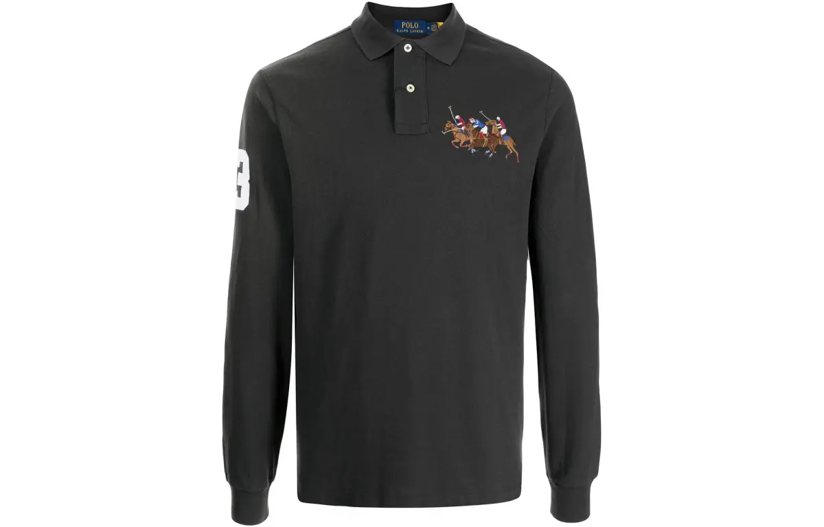 Polo Ralph Lauren SS22 Polo Shirt Custom Slim Fit Men's Gray