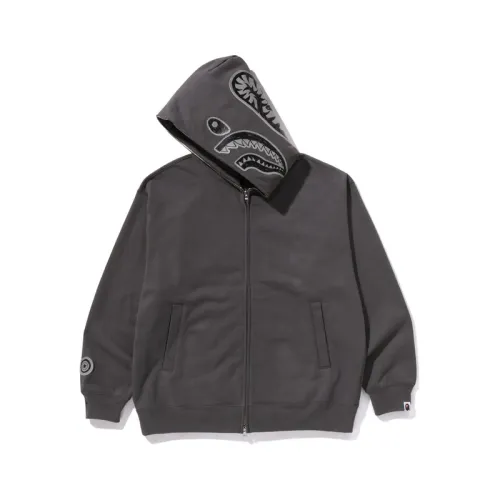 Bape Hand Drawn Face Relaxed Fit Shark Full Zip Hoodie