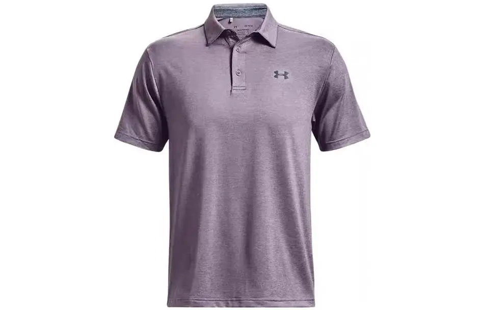 Under Armour Polo Shirts Men's Gray Polo Collar Moderate Straight Fit