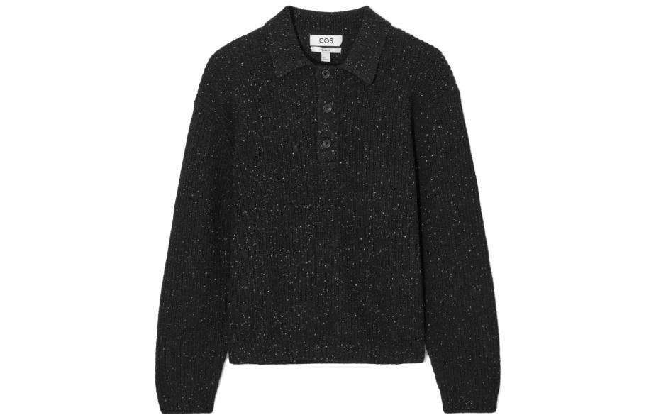 COS Polo Shirts Men's Black Moderate