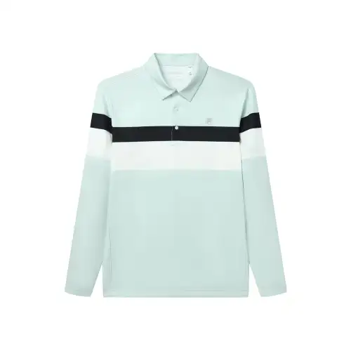 FILA Golf Polo Shirt Men's Empty Smoke Blue
