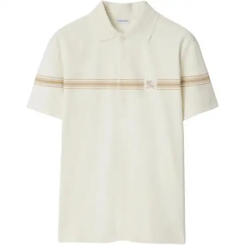 Burberry striped cotton polo shirt