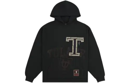 Travis Scott X Mitchell & Ness Tulane Green Wave Overlap Pullover Hoodie