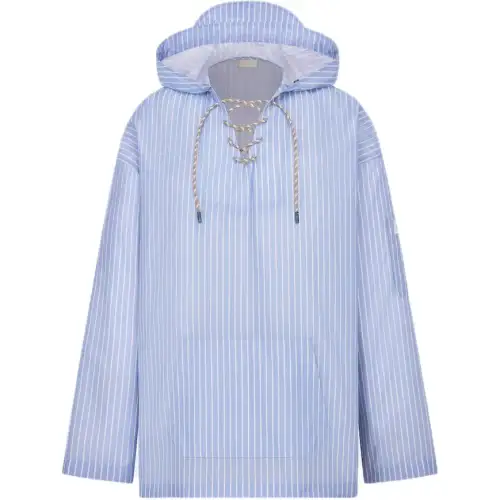 DIOR Homme Striped Hooded Shirt