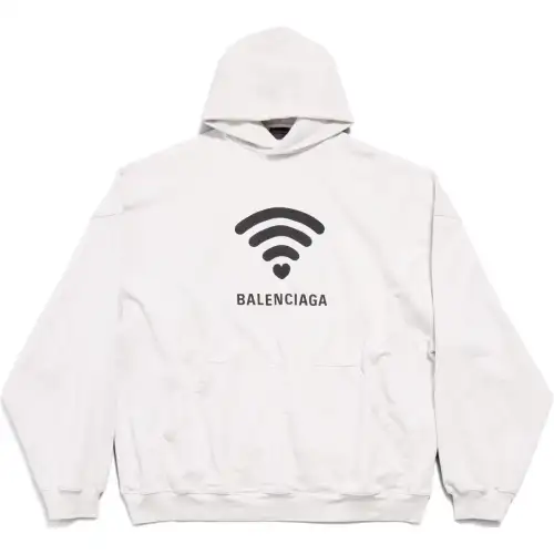 Balenciaga FW24 LO_VE Sweatshirt Loose Fit Unisex White